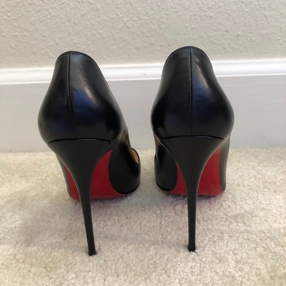 Christian Louboutin So Kate Black Leather Pumps 37 - Picture 5 of 10